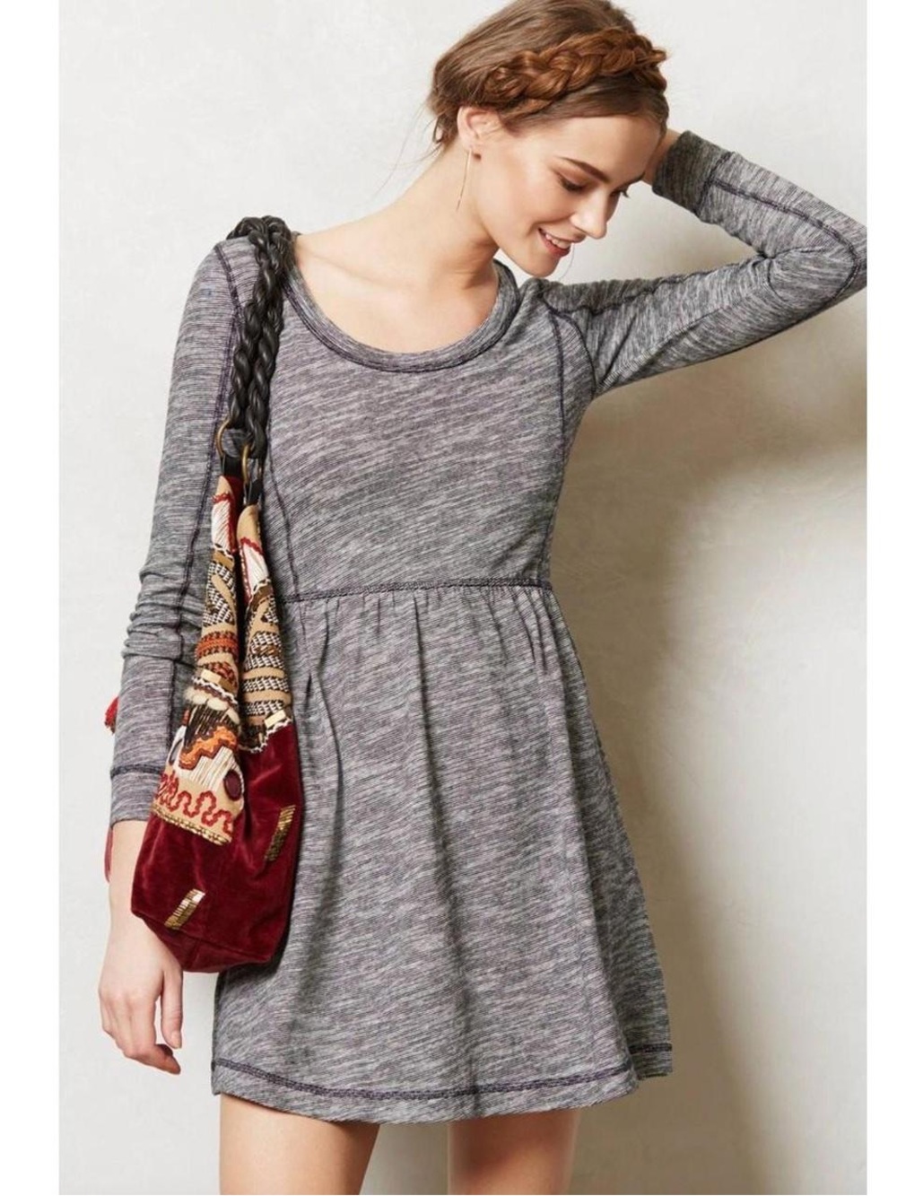 Anthropologie Saturday Sunday Knit Baby Doll Dress - Size M - NWOT